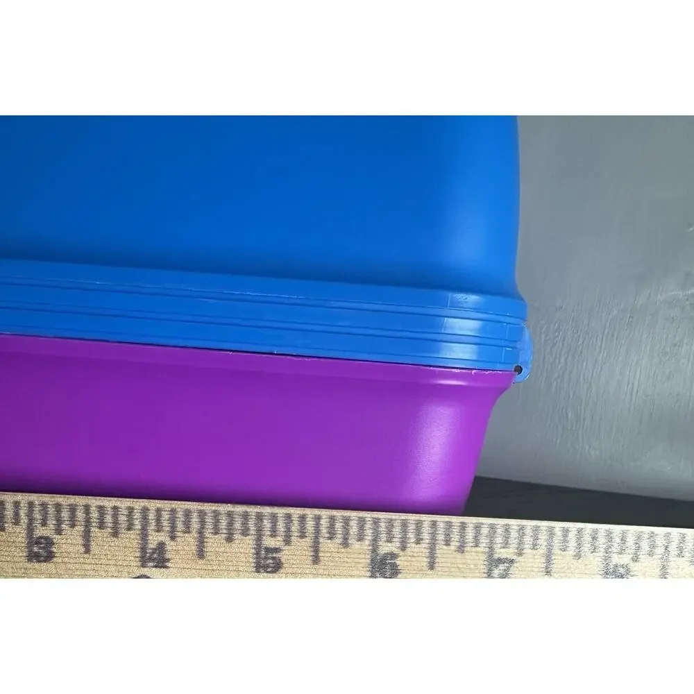 VTG Caboodles Pink Purple Make Up Storage Organizer Hard Case 2 Tiers 90s